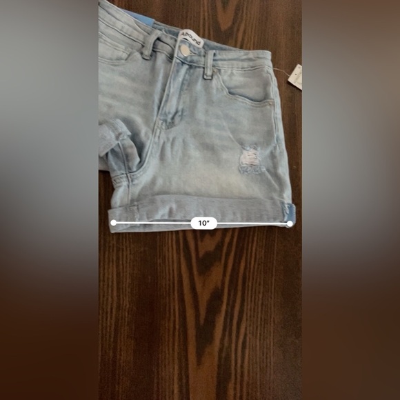 Abound Women's Denim Jean Shorts Size 4/ 24 Blue Light Wash NWT - Picture 9 of 16